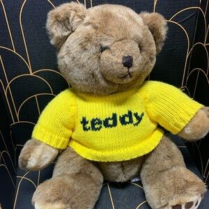 Vintage 1985 Dave Nichol’s Insiders Report Teddy Bear